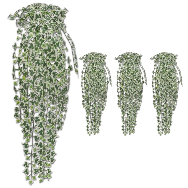 vidaXL Plantas artificiales de hiedra 4 unidades multicolor 90 cm vidaXL Plantas artificiales de hiedra 4 unidades multicolor 90 cm