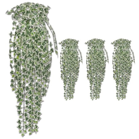 vidaXL Plantas artificiales de hiedra 4 unidades multicolor 90 cm