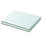 vidaXL Estantes 2 unidades panel de vidrio transparente 20x20 cm vidaXL Estantes 2 unidades panel de vidrio transparente 20x20 cm