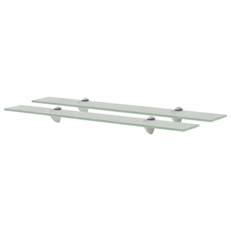 vidaXL Estantes flotantes 2 unidades vidrio 8 mm 70x20 cm