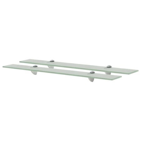 vidaXL Estantes flotantes 2 unidades vidrio 8 mm 70x20 cm