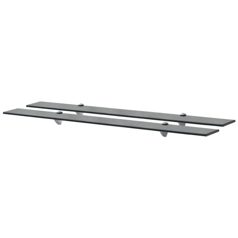 vidaXL Estantes flotantes 2 unidades vidrio 8 mm 100x20 cm vidaXL Estantes flotantes 2 unidades vidrio 8 mm 100x20 cm