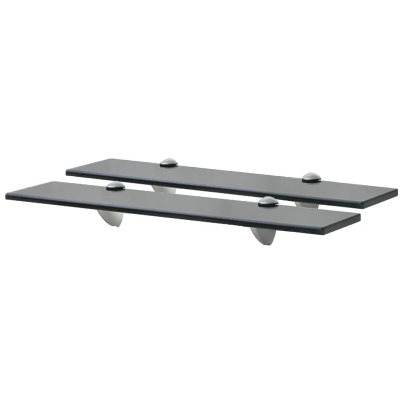 vidaXL Estantes flotantes 2 unidades vidrio 8 mm 50x10 cm vidaXL Estantes flotantes 2 unidades vidrio 8 mm 50x10 cm
