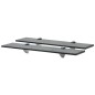 vidaXL Estantes flotantes 2 unidades vidrio 8 mm 50x10 cm vidaXL Estantes flotantes 2 unidades vidrio 8 mm 50x10 cm