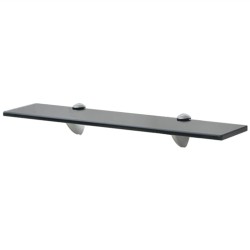 vidaXL Estantes flotantes 2 unidades vidrio 8 mm 50x10 cm