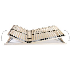 vidaXL Somieres de cama 2 uds con 28 láminas 7 zonas 80x200 cm