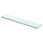 vidaXL Estantes 2 unidades panel de vidrio transparente 70x12 cm vidaXL Estantes 2 unidades panel de vidrio transparente 70x12 cm