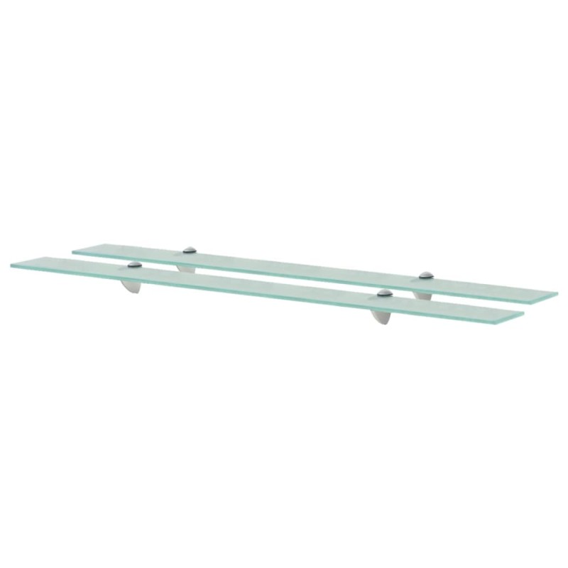 vidaXL Estantes flotantes 2 unidades vidrio 8 mm 100x20 cm vidaXL Estantes flotantes 2 unidades vidrio 8 mm 100x20 cm