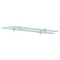 vidaXL Estantes flotantes 2 unidades vidrio 8 mm 100x20 cm vidaXL Estantes flotantes 2 unidades vidrio 8 mm 100x20 cm