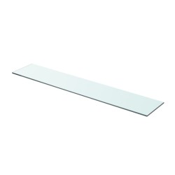 vidaXL Estantes 2 unidades panel de vidrio transparente 80x15 cm