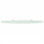 vidaXL Estantes esquina 2 uds soportes cromados vidrio blanco 35x35 cm