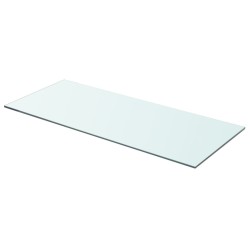 vidaXL Estantes 2 unidades panel de vidrio transparente 70x30 cm