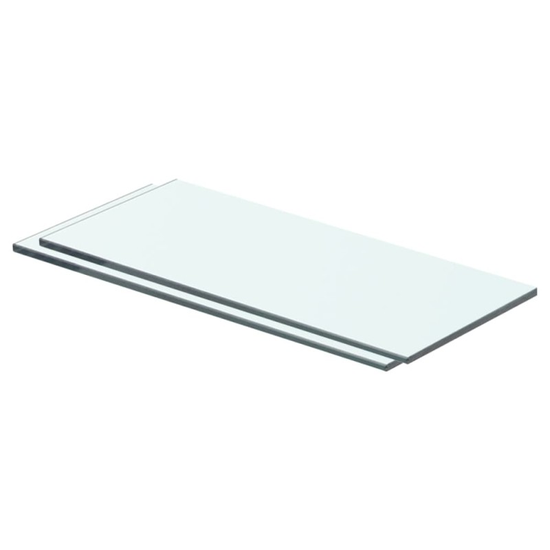 vidaXL Estantes 2 unidades panel de vidrio transparente 40x12 cm vidaXL Estantes 2 unidades panel de vidrio transparente 40x12 cm