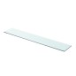 vidaXL Estantes 2 unidades panel de vidrio transparente 90x15 cm