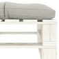 vidaXL Otomana de palets para jardín madera con cojín gris taupe vidaXL Otomana de palets para jardín madera con cojín gris taupe