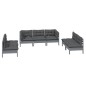 vidaXL Juego de muebles de jardín 7 pzas y cojines madera maciza pino vidaXL Juego de muebles de jardín 7 pzas y cojines madera maciza pino