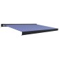 vidaXL Toldo de carrete motorizado azul y blanco 300x250 cm vidaXL Toldo de carrete motorizado azul y blanco 300x250 cm