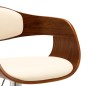vidaXL Taburetes de cocina 2 uds madera curvada cuero sintético crema vidaXL Taburetes de cocina 2 uds madera curvada cuero sintético crema