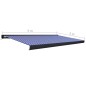 vidaXL Toldo de carrete motorizado azul y blanco 500x300 cm vidaXL Toldo de carrete motorizado azul y blanco 500x300 cm