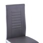 vidaXL Juego de comedor 5 piezas cuero sintético gris vidaXL Juego de comedor 5 piezas cuero sintético gris