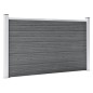 vidaXL Valla de jardín de WPC gris 353x106 cm vidaXL Valla de jardín de WPC gris 353x106 cm