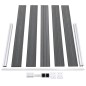 vidaXL Valla de jardín de WPC gris 353x106 cm vidaXL Valla de jardín de WPC gris 353x106 cm