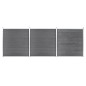 vidaXL Valla de jardín de WPC gris 526x186 cm vidaXL Valla de jardín de WPC gris 526x186 cm