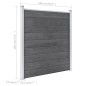 vidaXL Valla de jardín de WPC gris 1564x186 cm vidaXL Valla de jardín de WPC gris 1564x186 cm