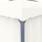 vidaXL Cenador con cortina blanco crema aluminio 3x3 m vidaXL Cenador con cortina blanco crema aluminio 3x3 m