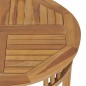 vidaXL Conjunto de comedor de jardín 3 piezas madera maciza de teca vidaXL Conjunto de comedor de jardín 3 piezas madera maciza de teca