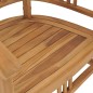 vidaXL Conjunto de comedor de jardín 3 piezas madera maciza de teca vidaXL Conjunto de comedor de jardín 3 piezas madera maciza de teca
