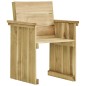 vidaXL Set de comedor de jardín 5 piezas madera de pino impregnada vidaXL Set de comedor de jardín 5 piezas madera de pino impregnada