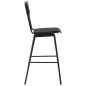 vidaXL Taburetes de cocina 4 uds madera contrachapada y acero negro vidaXL Taburetes de cocina 4 uds madera contrachapada y acero negro