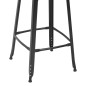 vidaXL Taburetes de cocina 4 unidades acero negro vidaXL Taburetes de cocina 4 unidades acero negro