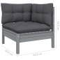 vidaXL Muebles de jardín 6 piezas con cojines de madera maciza de pino vidaXL Muebles de jardín 6 piezas con cojines de madera maciza de pino