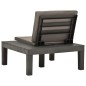 vidaXL Juego de muebles de jardín 5 piezas plástico gris antracita vidaXL Juego de muebles de jardín 5 piezas plástico gris antracita