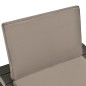 vidaXL Juego de muebles de jardín 5 piezas plástico gris antracita vidaXL Juego de muebles de jardín 5 piezas plástico gris antracita