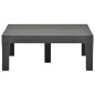 vidaXL Juego de muebles de jardín 5 piezas plástico gris antracita vidaXL Juego de muebles de jardín 5 piezas plástico gris antracita