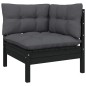 vidaXL Juego de muebles de jardín 8 pzas y cojines madera maciza pino vidaXL Juego de muebles de jardín 8 pzas y cojines madera maciza pino