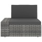 vidaXL Juego de muebles de jardín 4 piezas ratán sintético gris vidaXL Juego de muebles de jardín 4 piezas ratán sintético gris