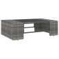 vidaXL Juego de muebles de jardín 7 piezas ratán sintético gris vidaXL Juego de muebles de jardín 7 piezas ratán sintético gris