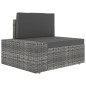 vidaXL Juego de muebles de jardín 7 piezas ratán sintético gris vidaXL Juego de muebles de jardín 7 piezas ratán sintético gris