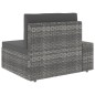 vidaXL Juego de muebles de jardín 7 piezas ratán sintético gris vidaXL Juego de muebles de jardín 7 piezas ratán sintético gris