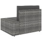vidaXL Juego de muebles de jardín 7 piezas ratán sintético gris vidaXL Juego de muebles de jardín 7 piezas ratán sintético gris