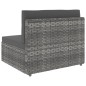 vidaXL Juego de muebles de jardín 7 piezas ratán sintético gris vidaXL Juego de muebles de jardín 7 piezas ratán sintético gris