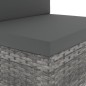 vidaXL Juego de muebles de jardín 7 piezas ratán sintético gris vidaXL Juego de muebles de jardín 7 piezas ratán sintético gris