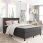 vidaXL Cama box spring tela gris oscuro 160x200 m vidaXL Cama box spring tela gris oscuro 160x200 m