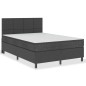 vidaXL Cama box spring tela gris oscuro 160x200 m vidaXL Cama box spring tela gris oscuro 160x200 m