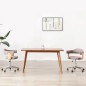 vidaXL Sillas comedor giratorias 2 uds madera curvada tela gris taupe vidaXL Sillas comedor giratorias 2 uds madera curvada tela gris taupe