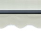 vidaXL Toldo retráctil sensor de viento y LED color crema 400x300 cm vidaXL Toldo retráctil sensor de viento y LED color crema 400x300 cm